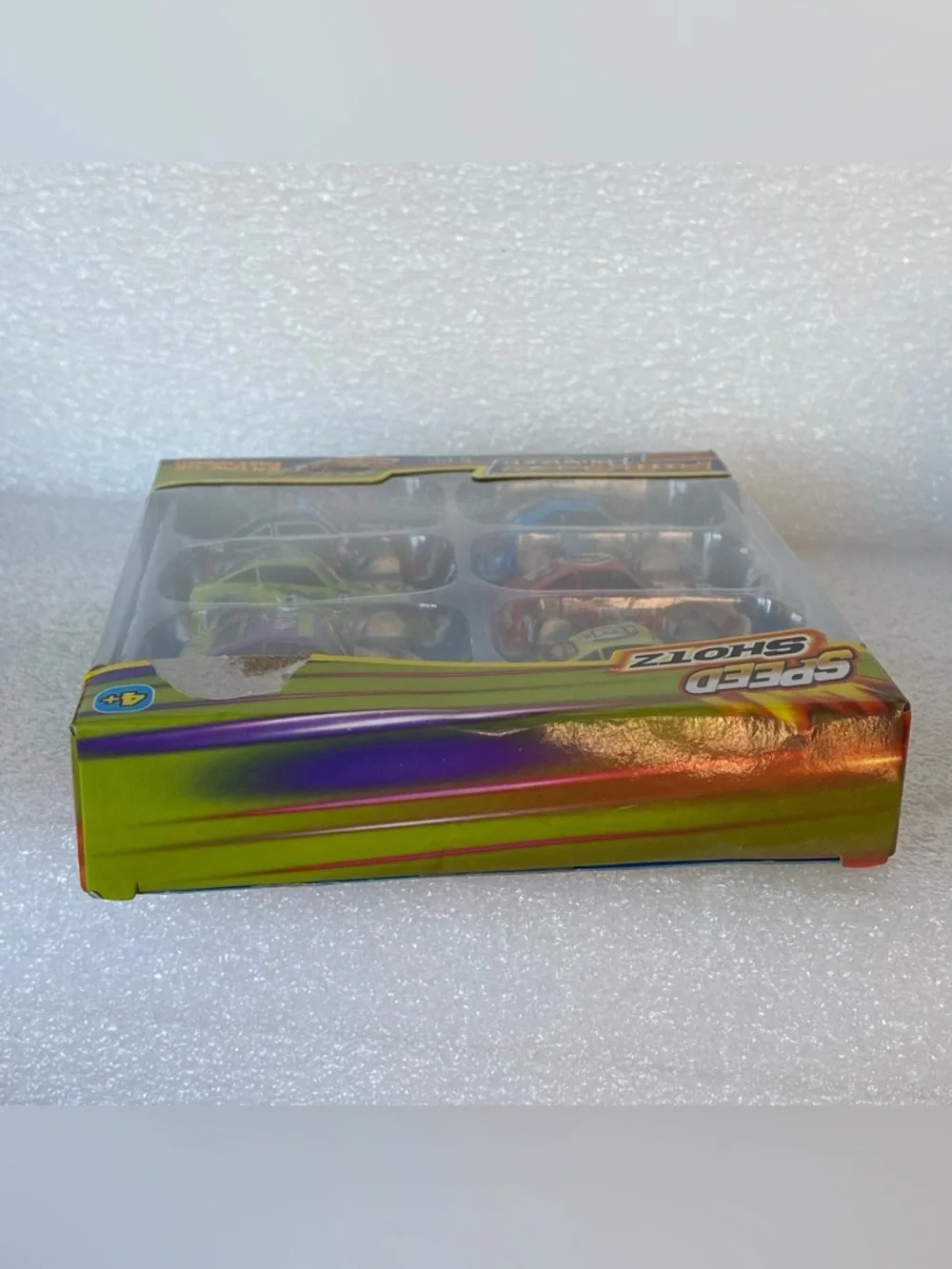 Speed Shotz Pull Back Powered Track Racer Cars 6 Cars Extreme Speed New Package